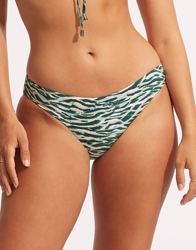 Wild at Heart High Cut Rio Bikini Pant - Evergreen Swim Womens - one-pieces cheap