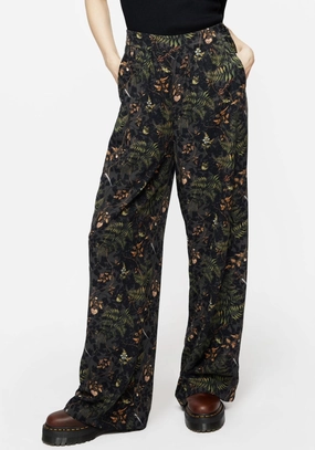 Wither Fern Print Wide Leg Trousers Bottoms Womens - women's jeans sale