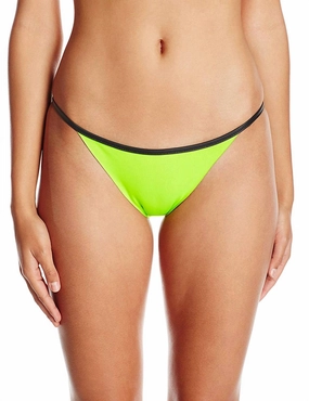 Women Neo Twiggy Teeny Bikini Bottom Swimsuit In Neon/black Swim Womens - retro swimwear outlet
