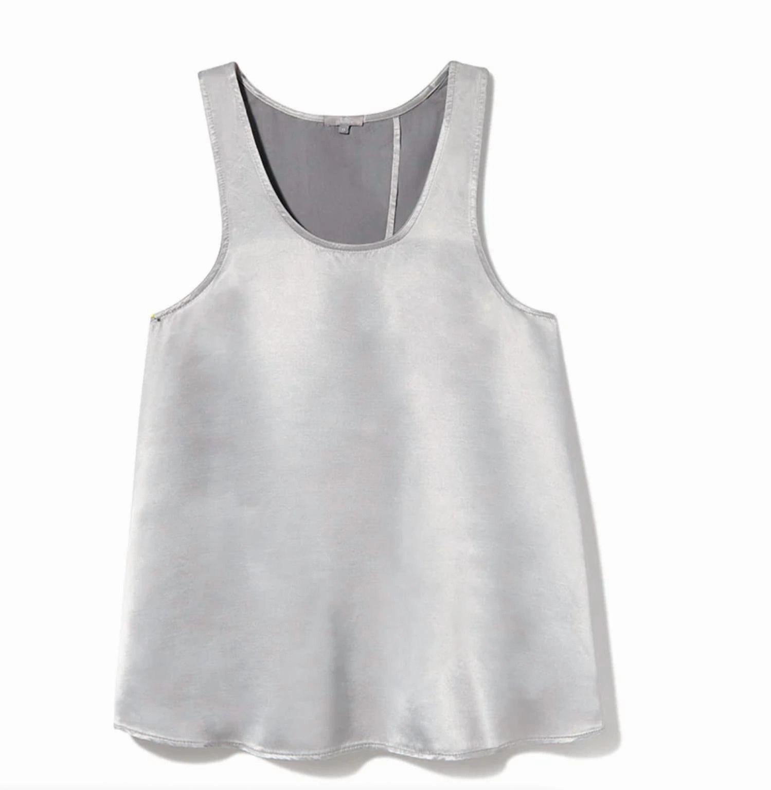 Women's Cece Open Back Top Camisole In Dark Silver
