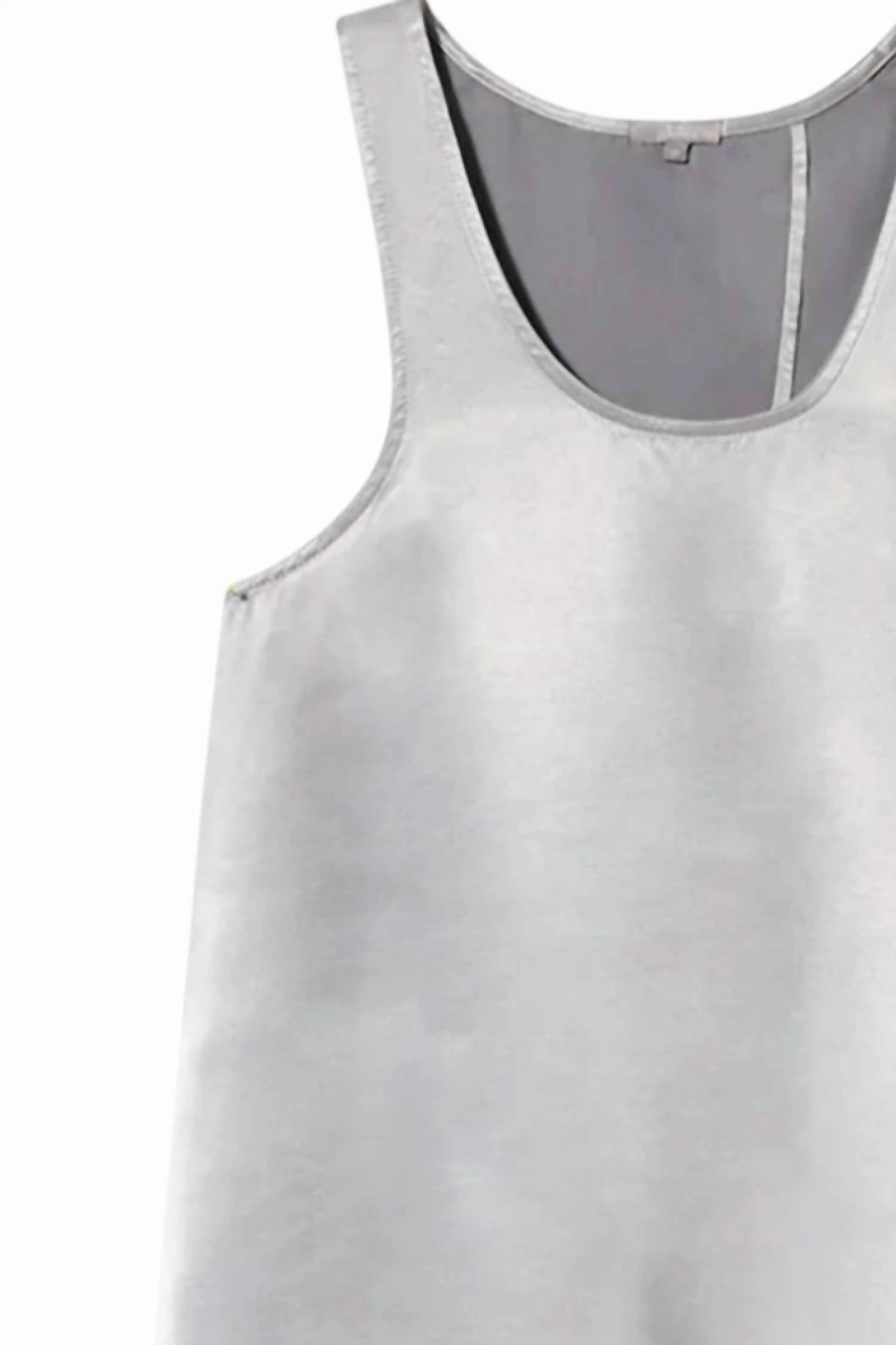 Women's Cece Open Back Top Camisole In Dark Silver
