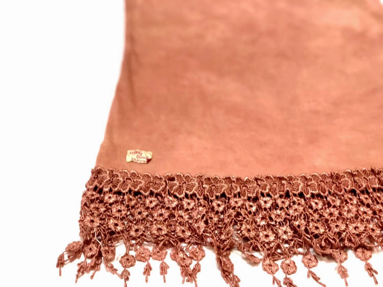 Women's Damaged Crochet Camisole In Brown