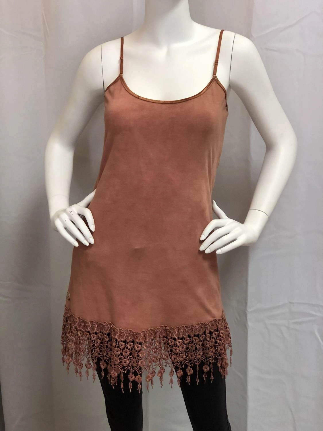 Women's Damaged Crochet Camisole In Brown