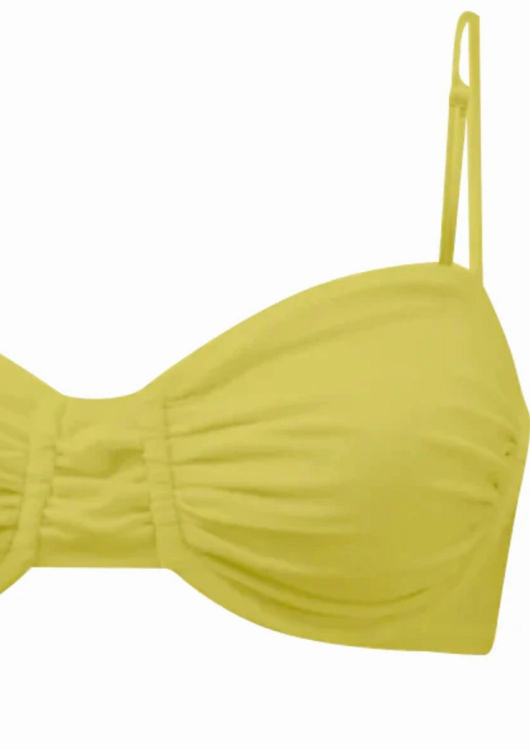 Women's Mia Bikini Top In Citron Sheen