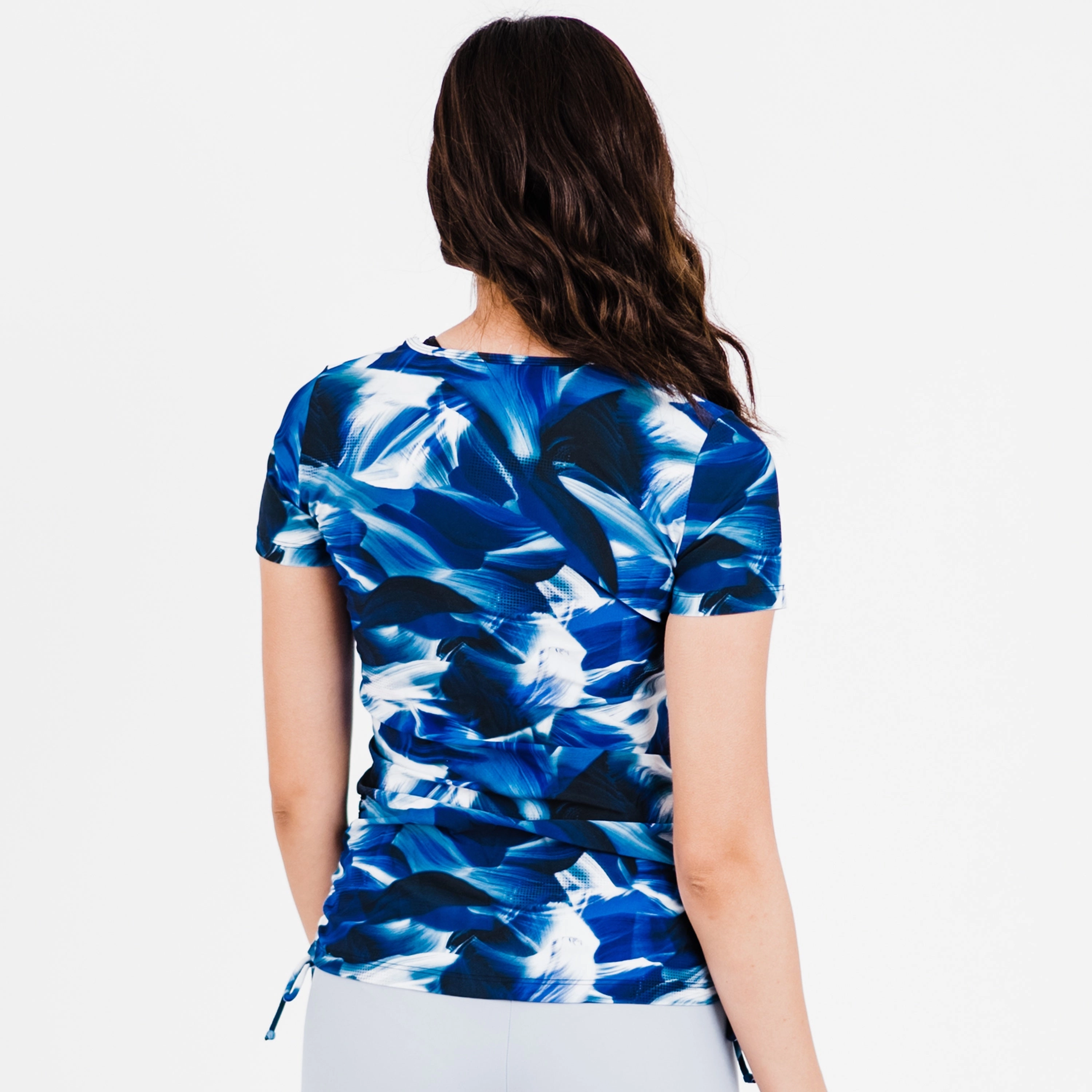 Women's Short Sleeve Adele Swim Top - Patterns