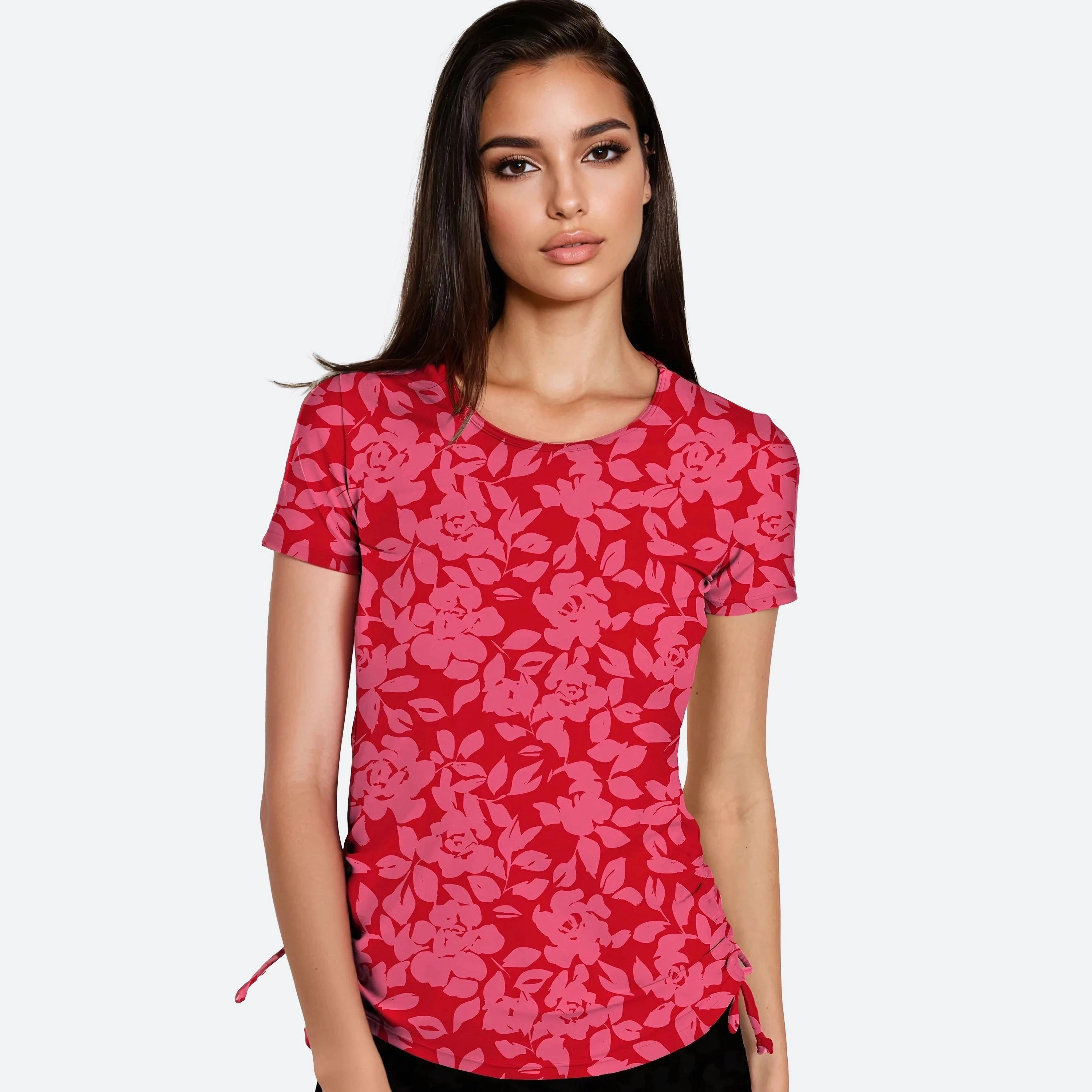 Women's Short Sleeve Adele Swim Top - Patterns