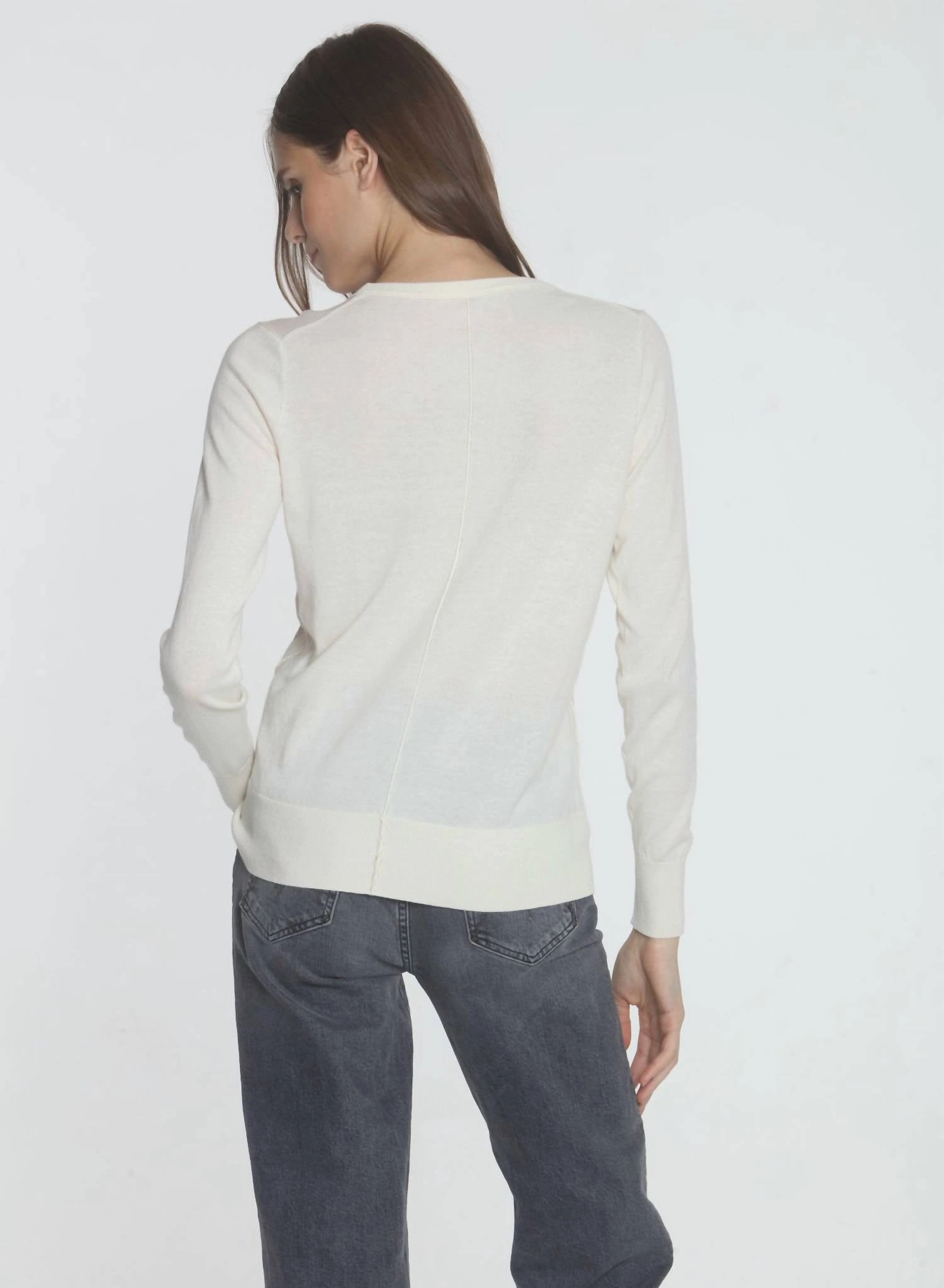 Women's Sunburst Crew Top In White Multi