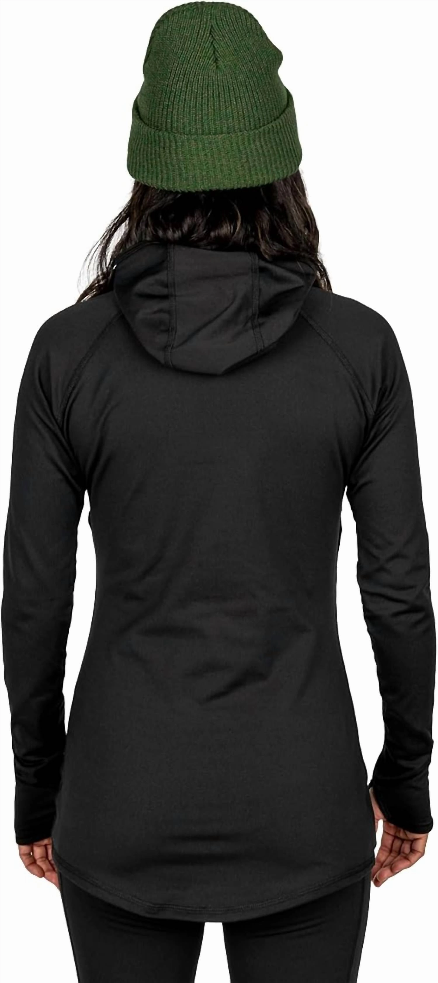 Women's Therma Hooded Top In Black