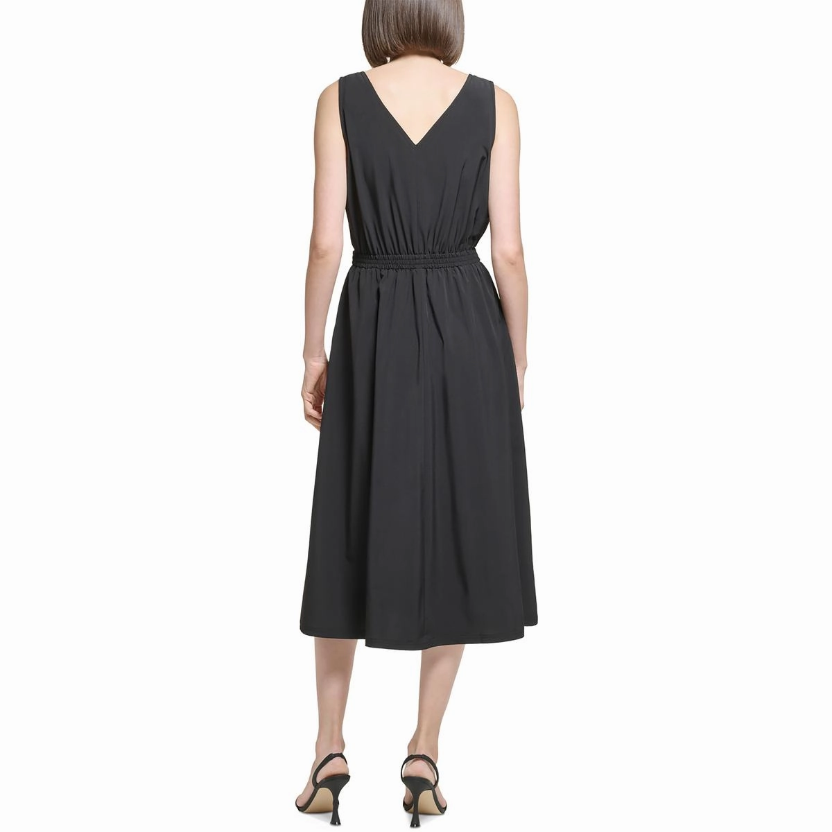 Womens A Line Midi Wear To Work Dress