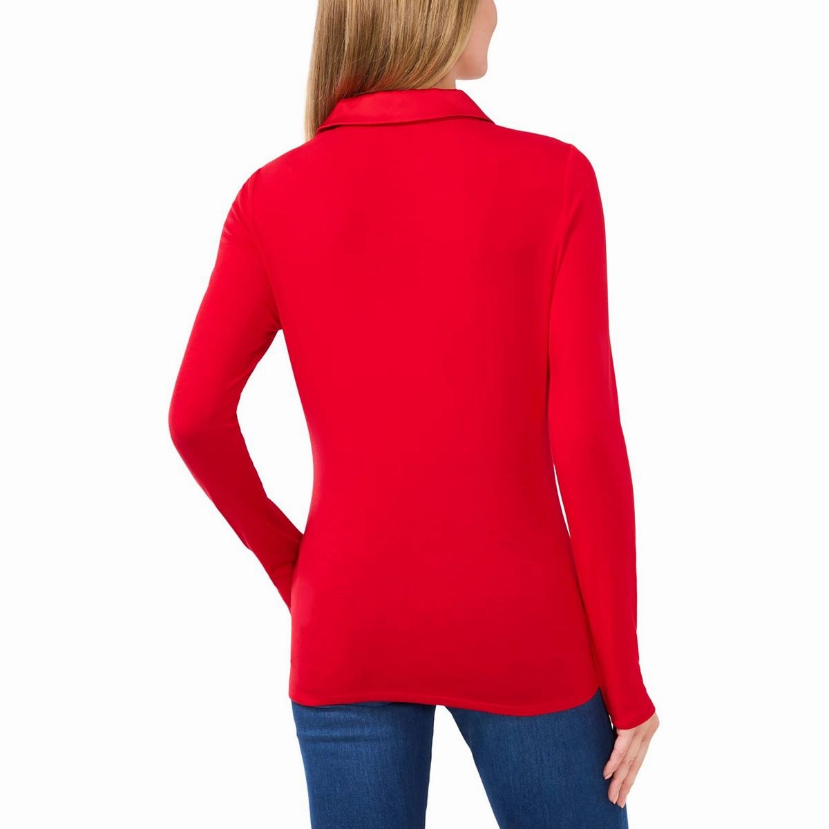 Womens Collar Rayon Pullover Top