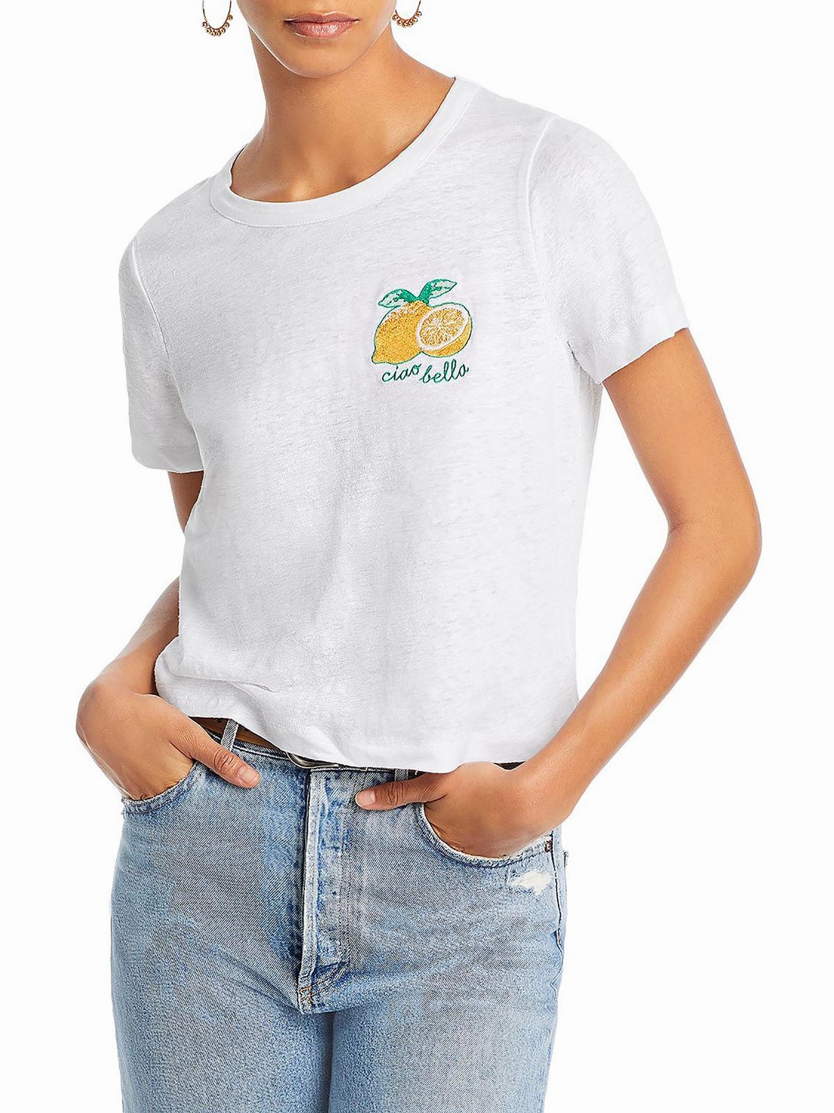 Womens Crop Cotton T-Shirt