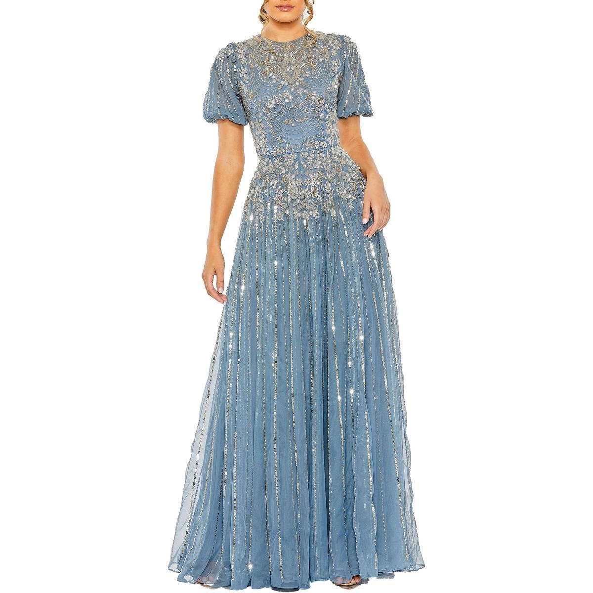 Womens Embellished Formal Evening Dress