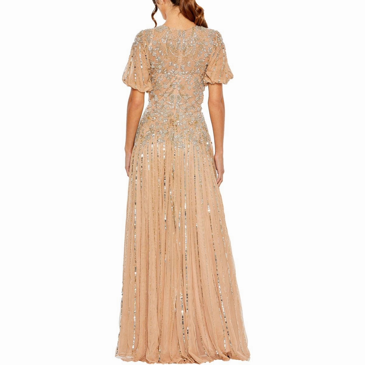 Womens Embellished Formal Evening Dress