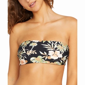 Womens Floral Bandeau Bikini Swim top Swim Womens - sling swimsuits