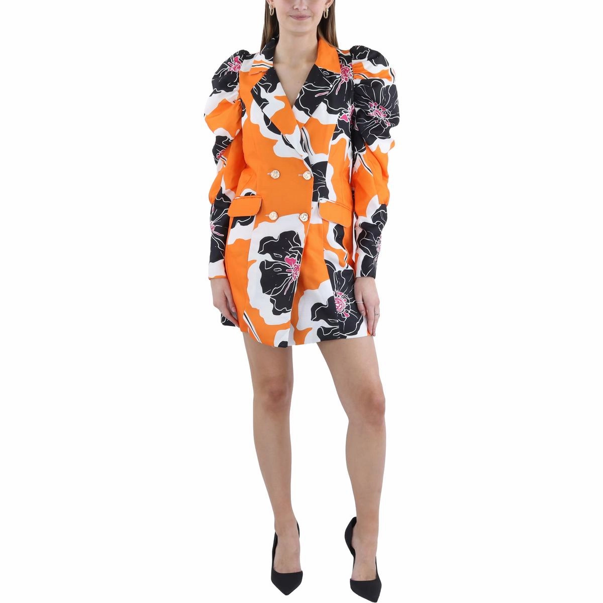 Womens Floral Print Mini Dress