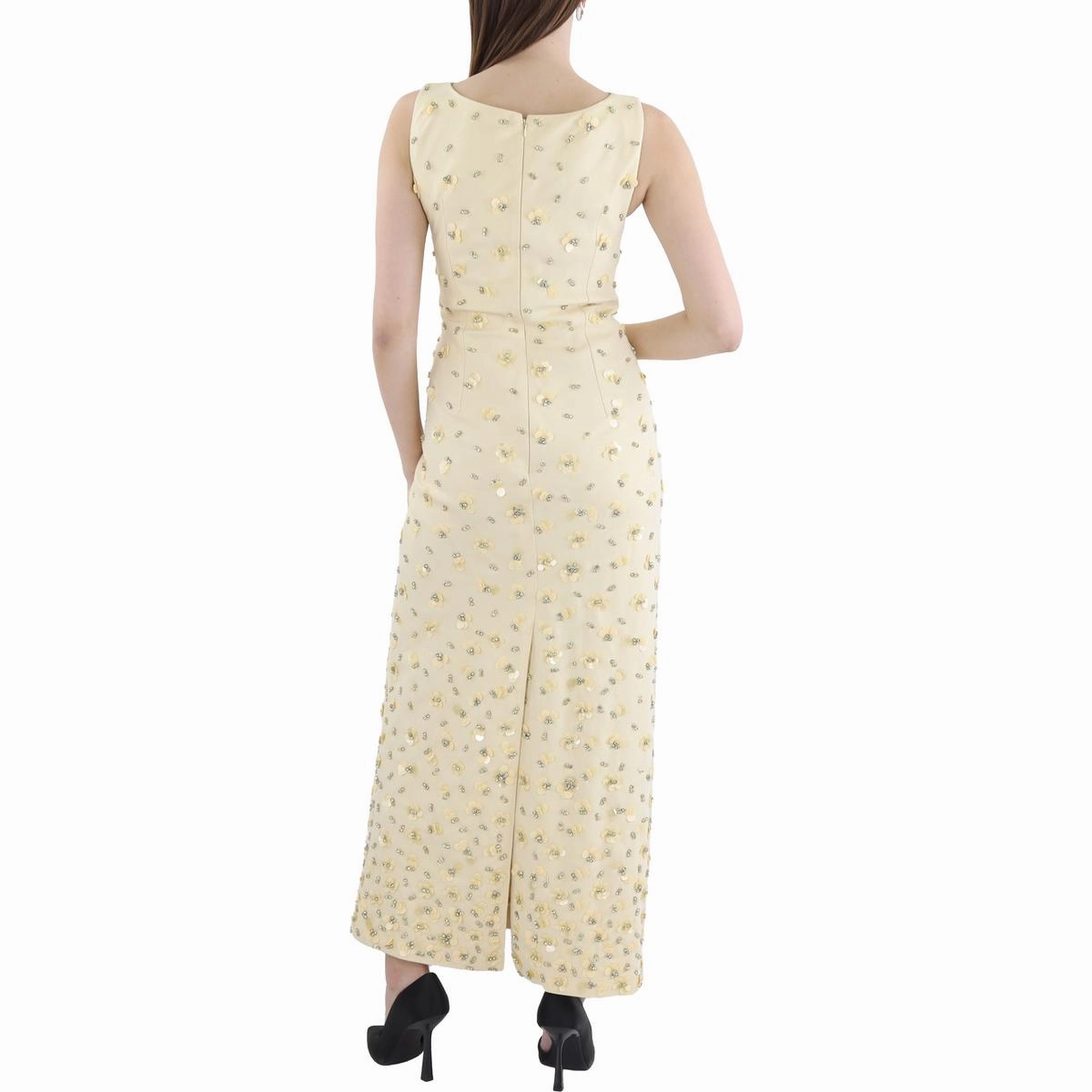 Womens Full Length Embellished Maxi Dress