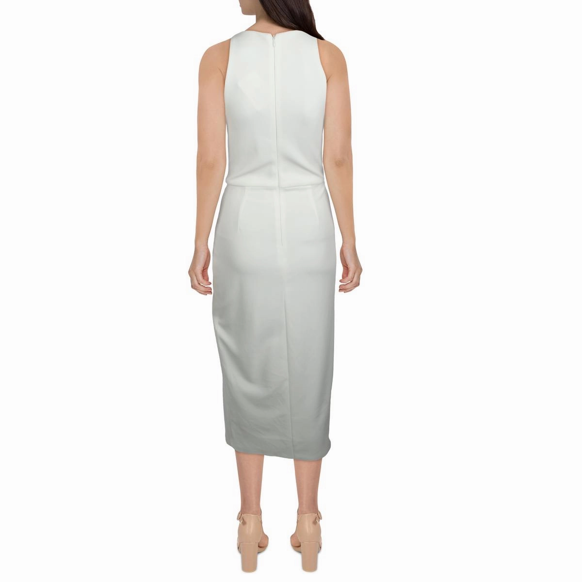 Womens Halter Formal Midi Dress