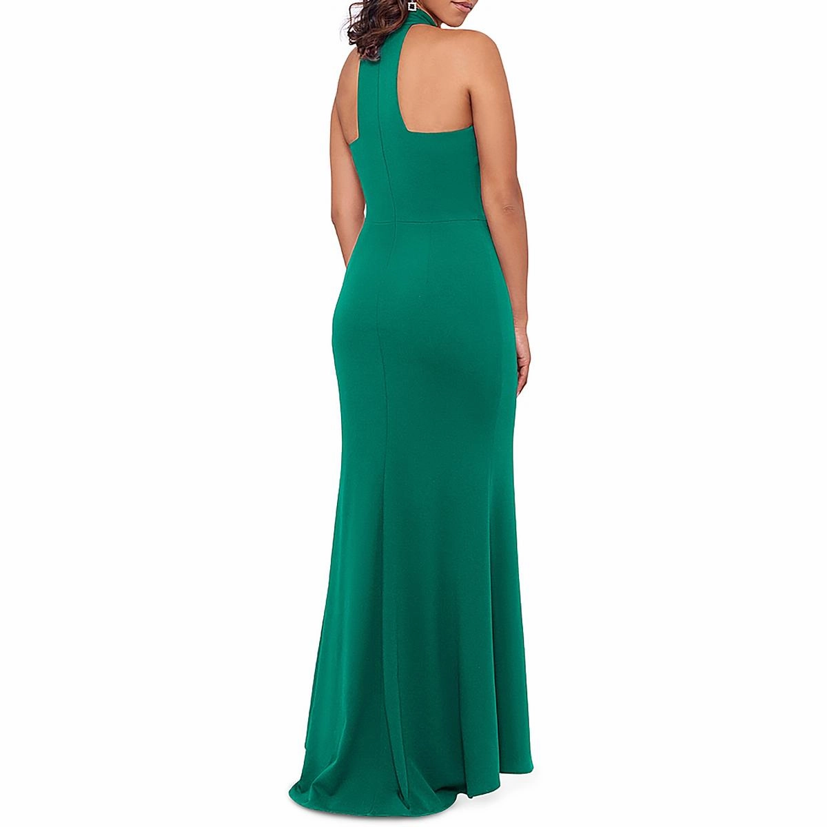 Womens Halter Sleeveless Evening Dress