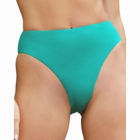 Womens High Waist Solid Swim Bottom Separates Swim Womens - sustainable swimwear