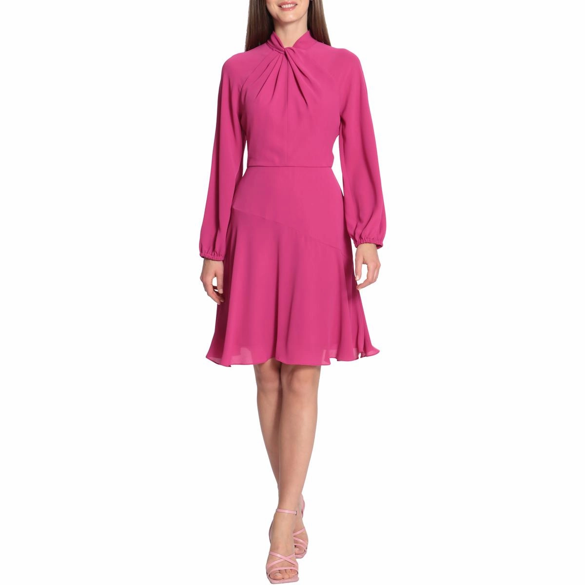 Womens Knot Front Short Mini Dress