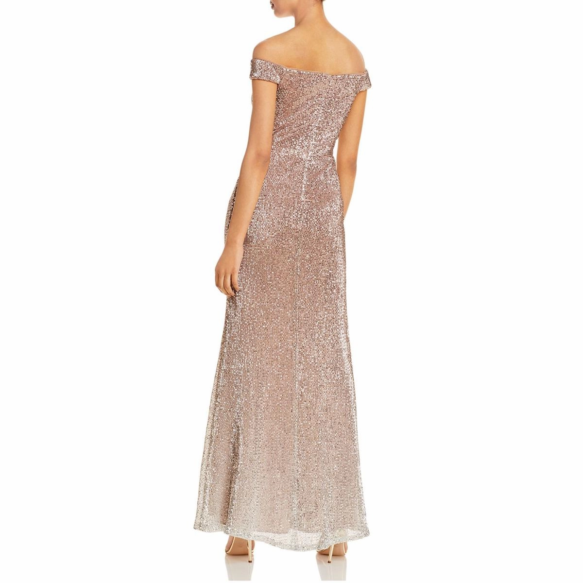 Womens Ombre Maxi Evening Dress