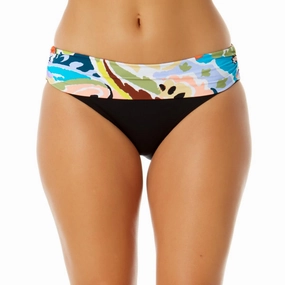 Womens Printed Fold-Over Swim Bottom Separates Swim Womens - cut-out swimsuits