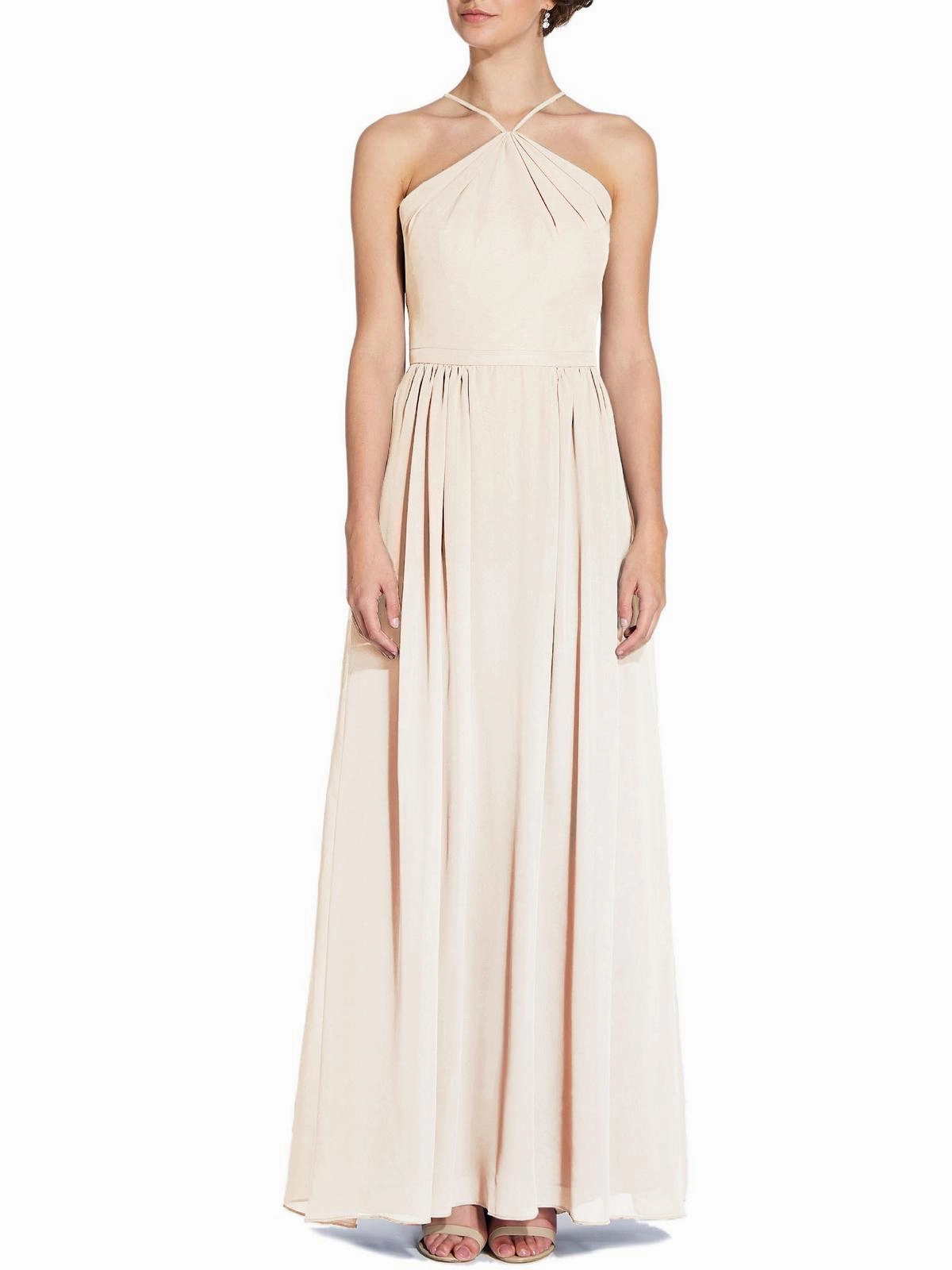 Womens Ruffled Prom Evening Dress