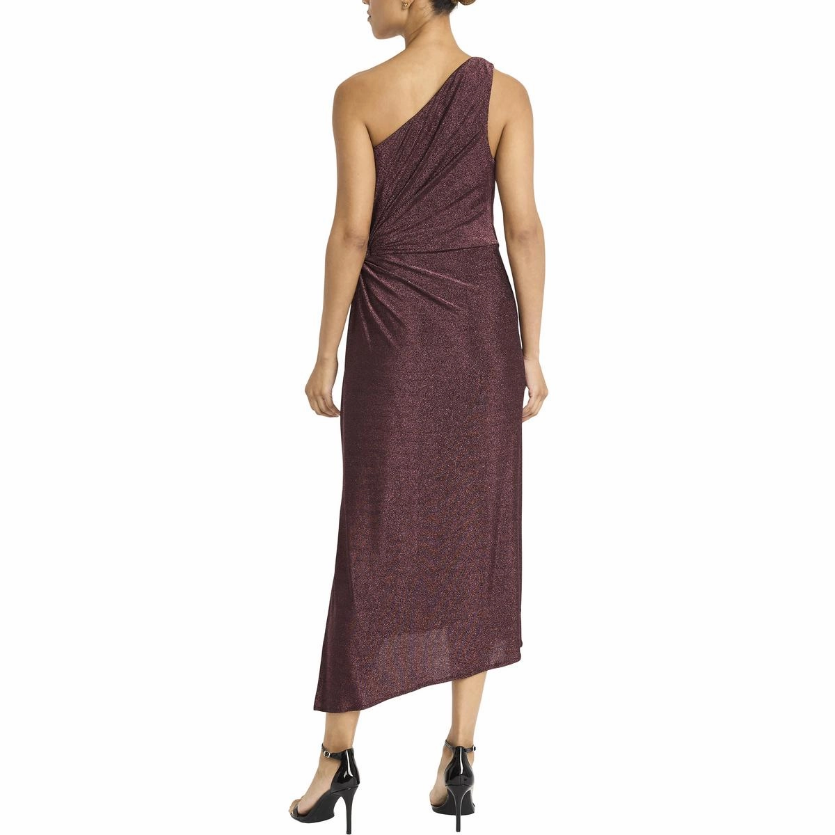 Womens Slit Nylon Midi Dress