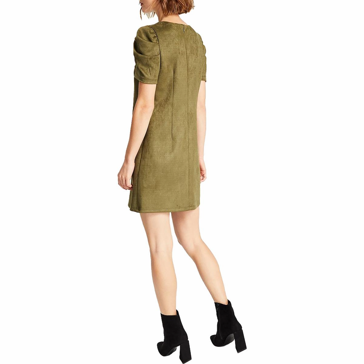 Womens Solid Mini Sheath Dress