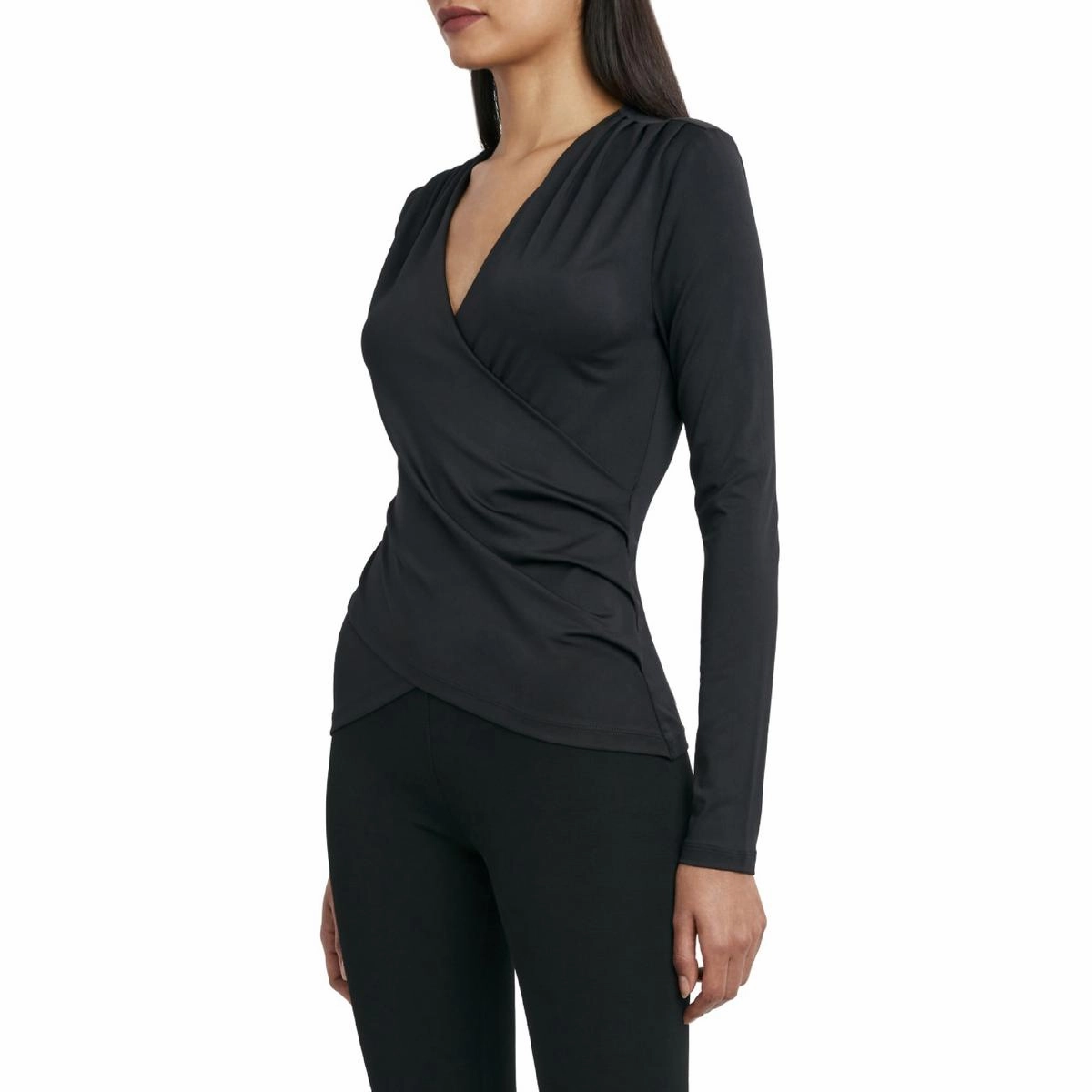 Womens Surplice Work Blouse