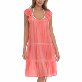 Womens Tie-Dye Dress Cover-Up Swim Womens - animal print bikinis