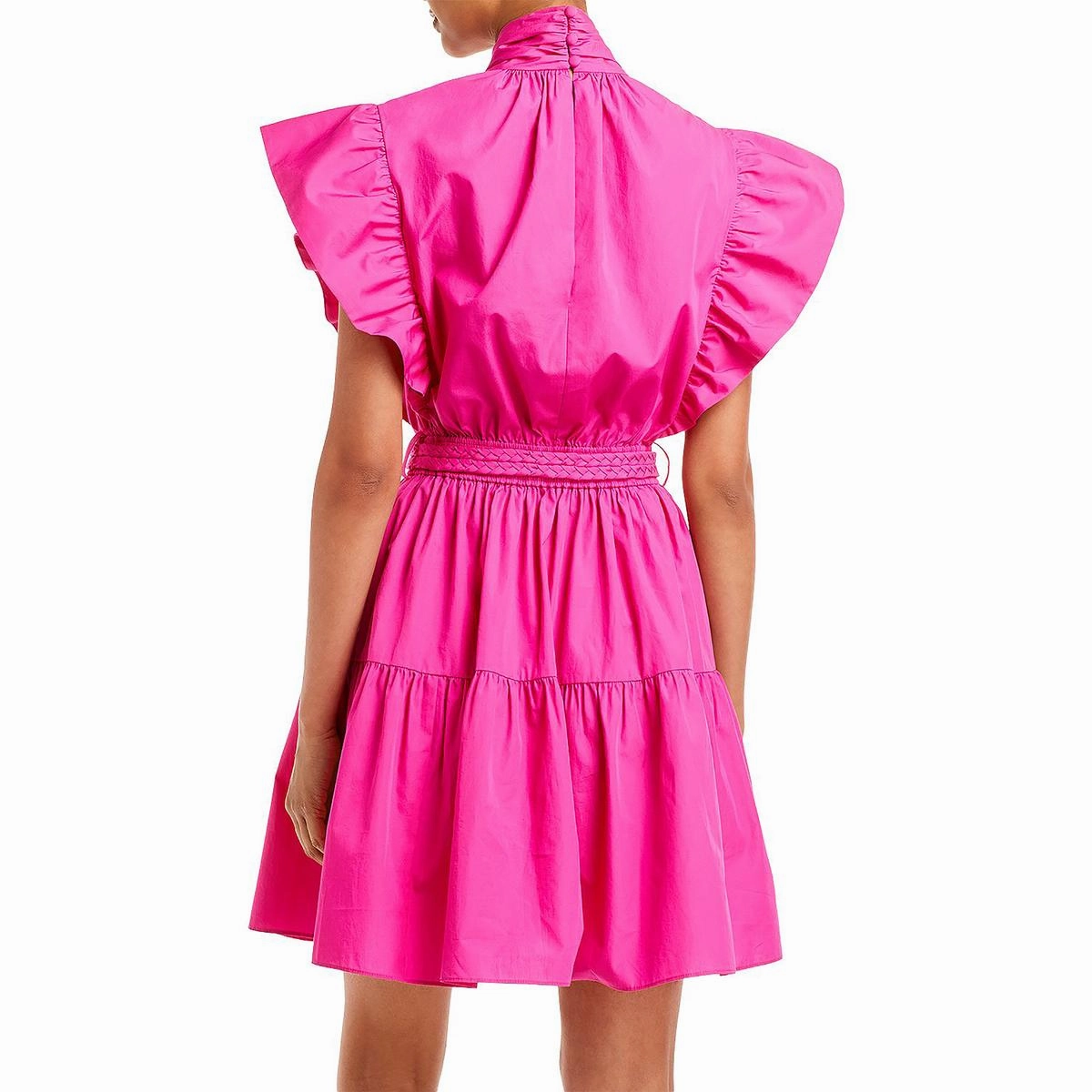 Womens Tiered Mini Shift Dress