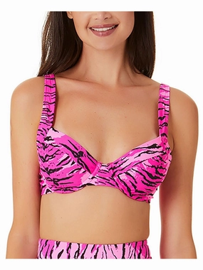 Womens Tiger Print Underwire Bikini Swim top Swim Womens - animal print bikinis