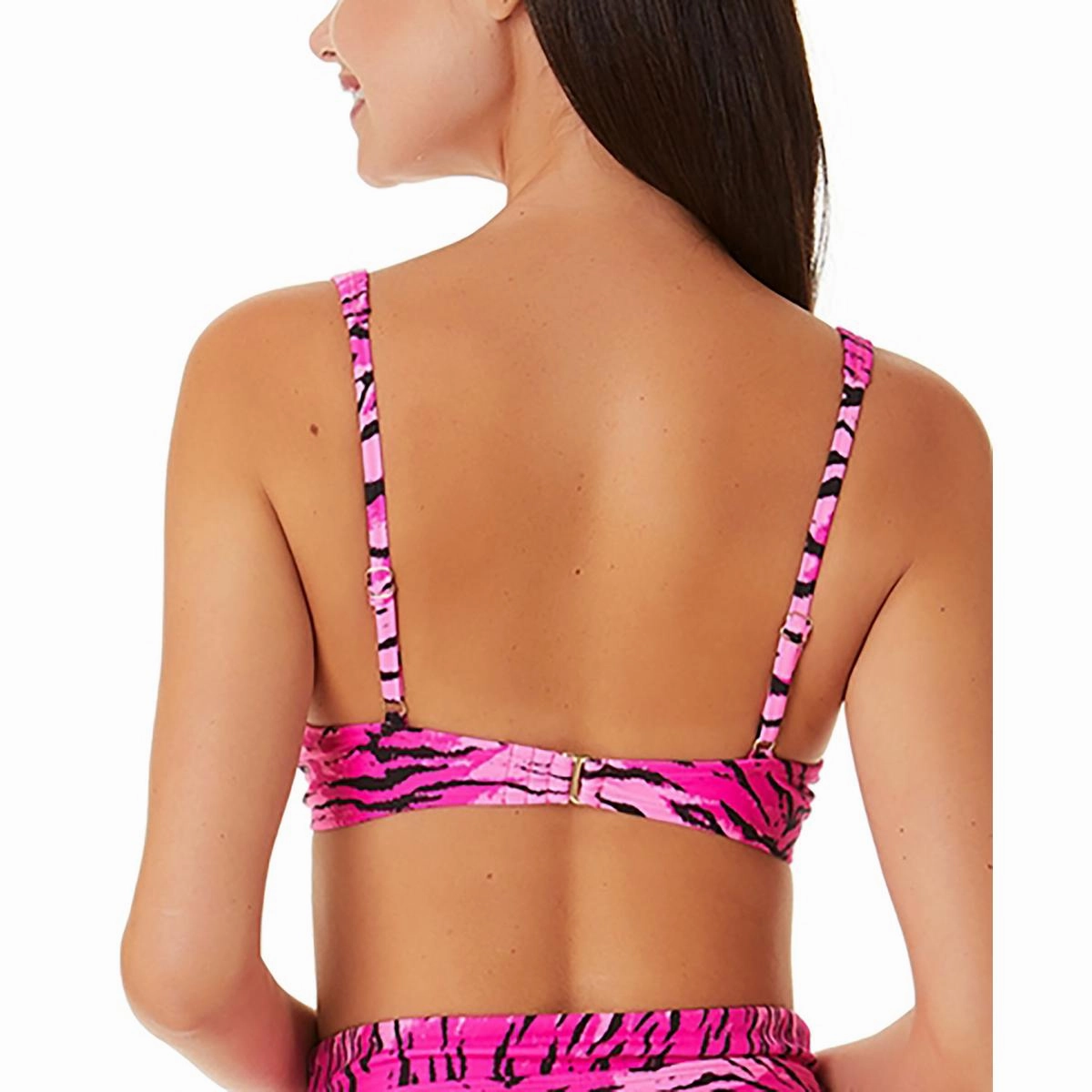 Womens Tiger Print Underwire Bikini Swim top