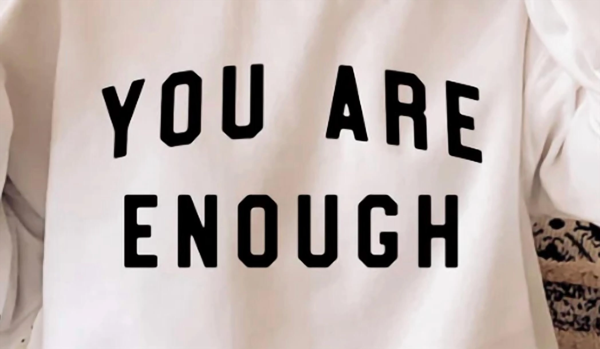 You Are Enough Sweatshirt In White