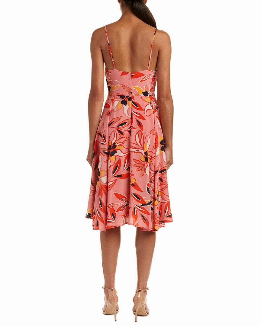 YUMI KIM womens  Silk A-Line Dress, S, Pink