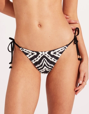Zanzibar Tie Side Rio Bikini Pant - Black Seafolly - Seafolly bikinis sale