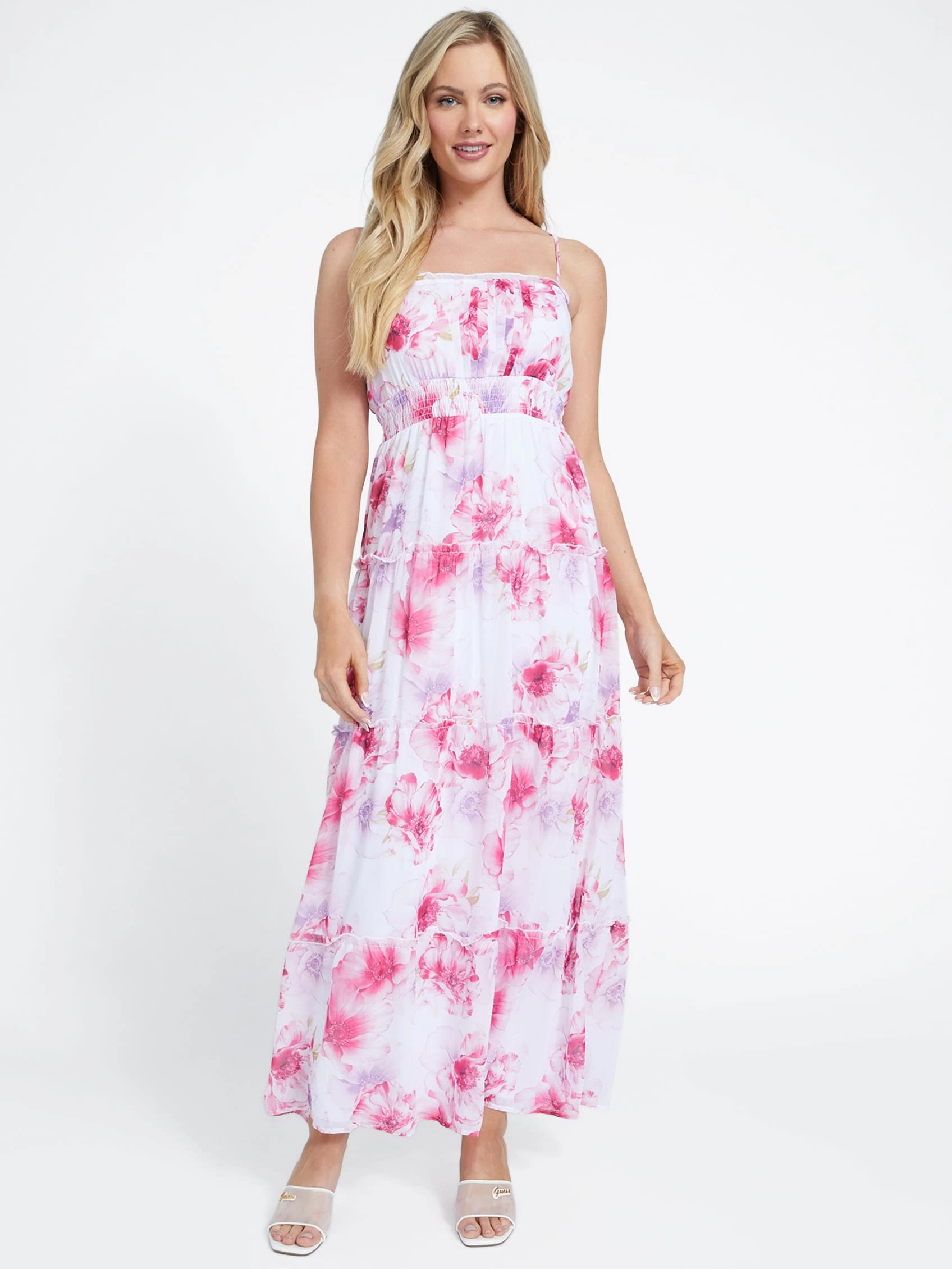 Zariah Printed Tiered Maxi Dress