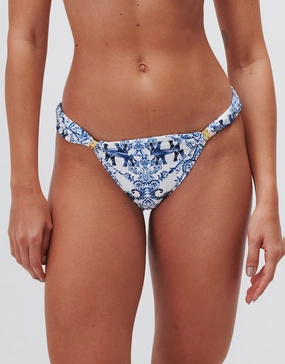 Zuri Banded Hipster Bikini Pant - Porcelain Swim Womens - beachwear discount